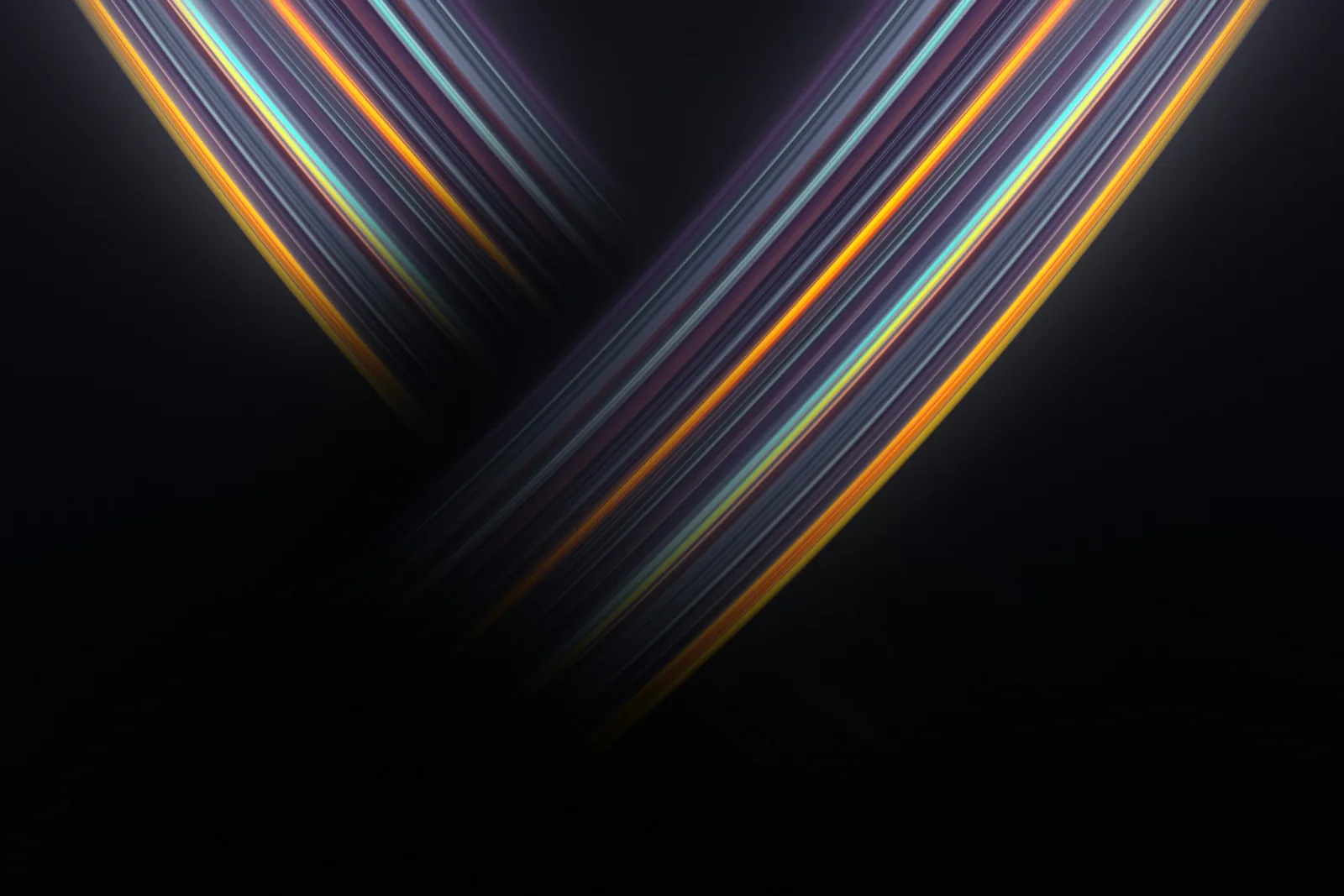 a dark background with lines of different colors